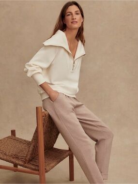 Varley Vine Half-Zip Ivory Cream Sweater - Size XS, Excellent condition